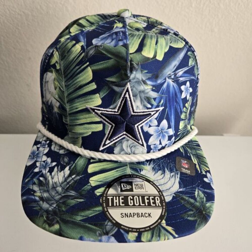 New‎ Era The Golfer Dallas Cowboys Floral Botanical Hawaiian Snapback Rope Hat